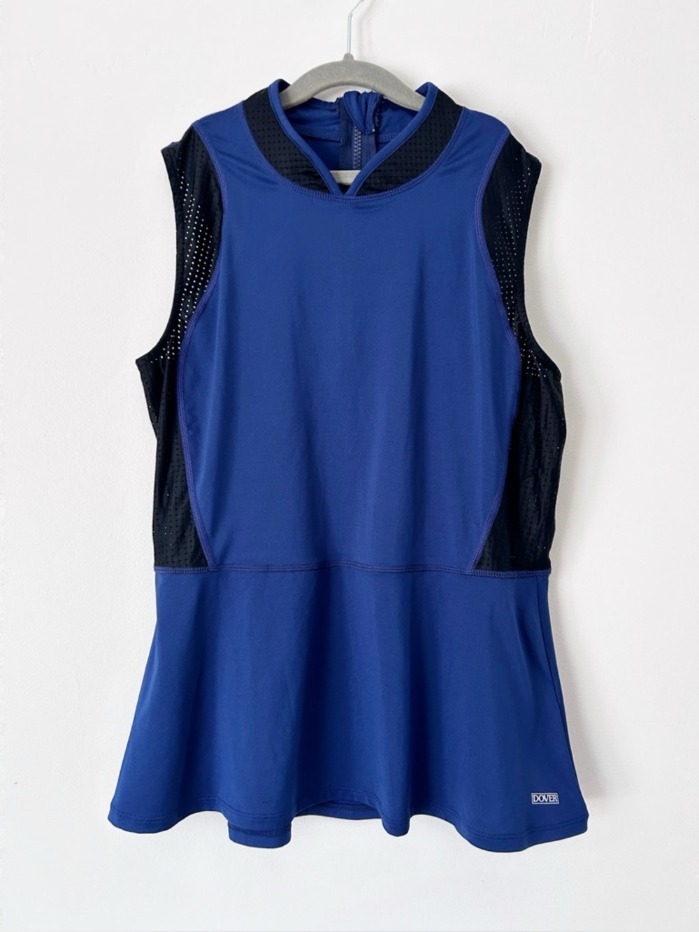 Dover Saddlery Horseback Riding Shirt Blue Sleeveless Top Women’s Large